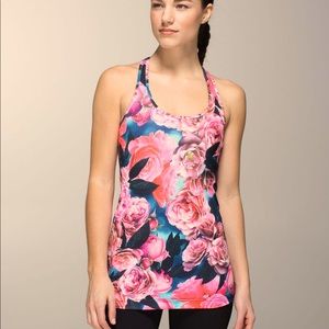Lululemon Cool Racerback Secret Garden Floral Size 6